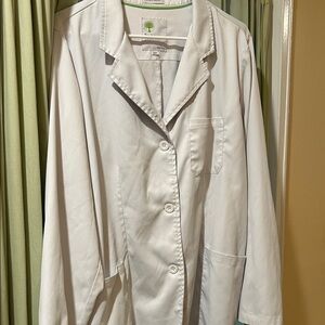 Women's White Lab Coat Jacket - Size 2X
